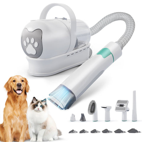 Pet Grooming Kit - 7-in-1 - Trim Shave Clip Vacuum