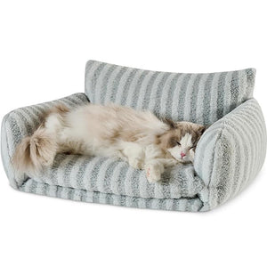 Orthopedic Pet Sofa Bed - Fluffy Plush - PP Cotton Fill