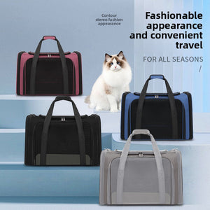 Pet Carrier Bag - Portable Lightweight - Travel
