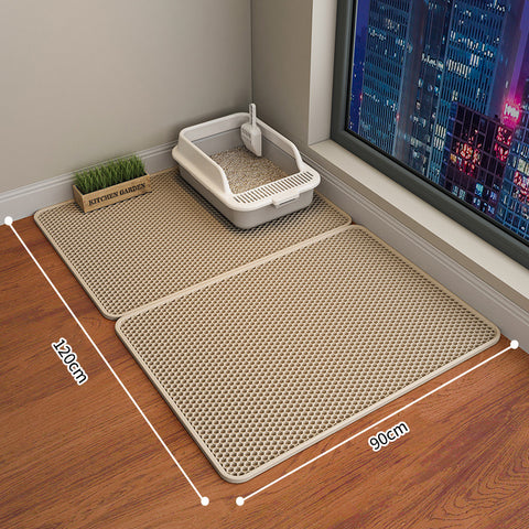 Cat Litter Mat - Double-Layer EVA - Non-Slip Waterproof