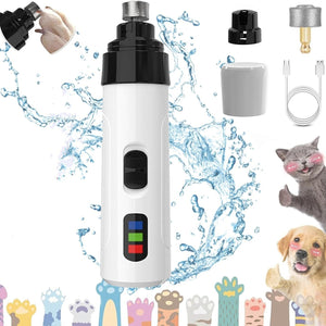 Electric Pet Nail Grinder - LED Light - Rechargeable Quiet