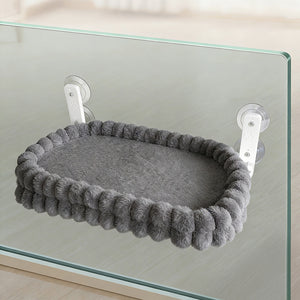 Cat Window Hammock - Double-Sided Plush - Suction Cup Foldable
