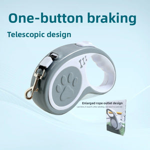 Retractable Dog Leash - One-Button Brake - ABS - 5m