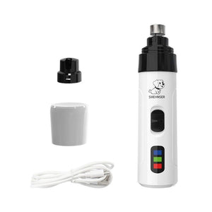 Electric Pet Nail Grinder - LED Light - Rechargeable Quiet