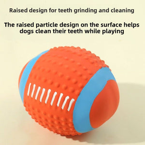 Dog Squeaky Ball Toy - Bite-Resistant Vinyl - Sports Ball Design