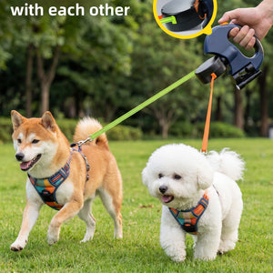 Dual Dog Retractable Leash - Dual-Head - Durable