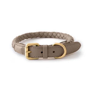 Dog Collar & Leash Set - Woven Leather