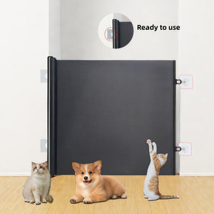 Indoor Pet Fence - No-Drill - Retractable Foldable