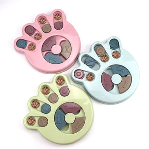 Slow Feeder Dog Bowl - Interactive Puzzle - Pet-Safe Plastic
