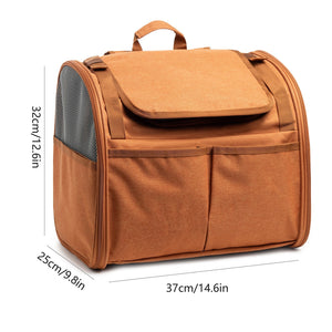 Pet Carrier Backpack - Expandable - Breathable Mesh