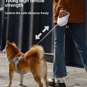 Retractable Dog Leash - Anti-Breakaway - With Chest Harness