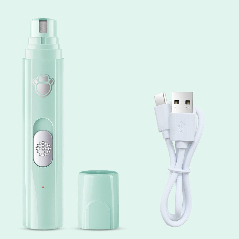 Electric Pet Nail Grinder - LED Light - Rechargeable Quiet
