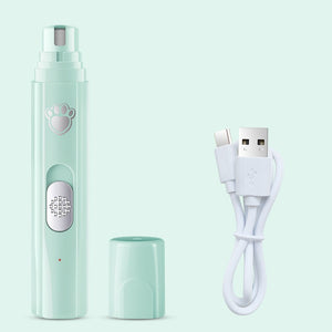 Electric Pet Nail Grinder - LED Light - Rechargeable Quiet