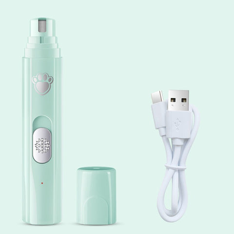 Electric Pet Nail Grinder - LED Light - Rechargeable Quiet