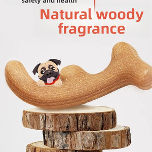 Dog Dental Chew Toy - Wood Flour - Bite-Resistant Multi-Shape