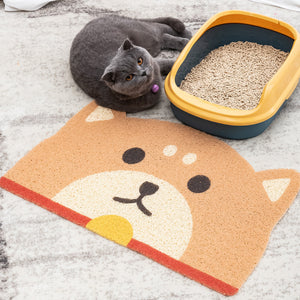Cat Litter Mat - PVC Animal Print - Waterproof Looped Surface