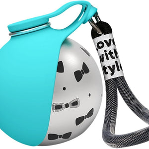Pet Travel Water Bottle - Stainless Steel & Silicone - Foldable 285ml