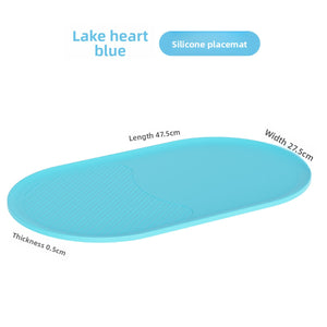 Silicone Pet Feeding Mat - Anti-Slip Non-Spill - Food-Grade