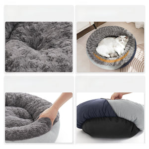 Orthopedic Pet Bed - Plush Calming - Waterproof Base