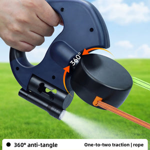 Dual Dog Retractable Leash - Dual-Head - Durable