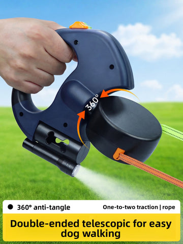 Dual Dog Retractable Leash - Dual-Head - Durable