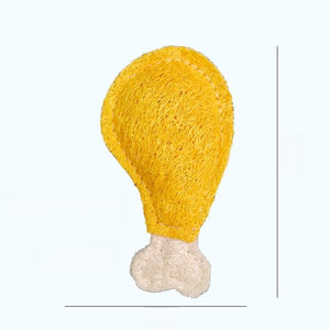 Cat Chew Toy - Natural Loofah - Assorted Shapes