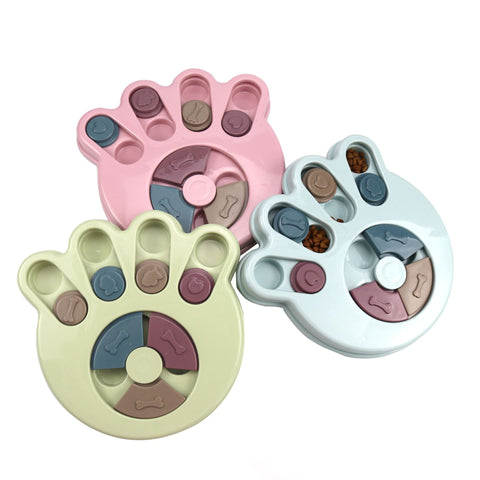 Slow Feeder Dog Bowl - Interactive Puzzle - Pet-Safe Plastic