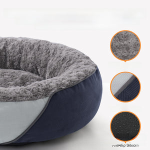 Orthopedic Pet Bed - Plush Calming - Waterproof Base