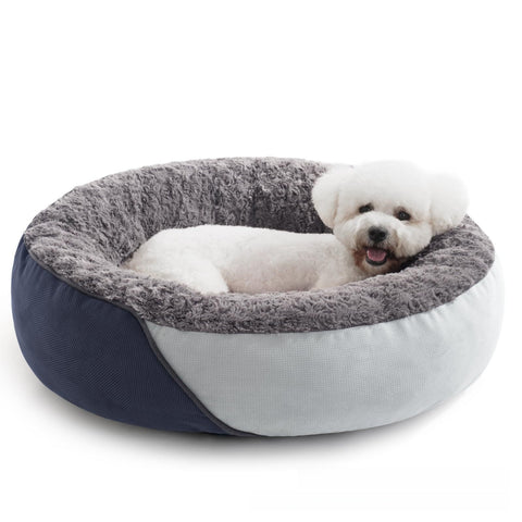Orthopedic Pet Bed - Plush Calming - Waterproof Base