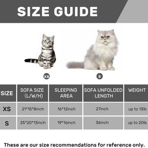 Orthopedic Pet Sofa Bed - Fluffy Plush - PP Cotton Fill